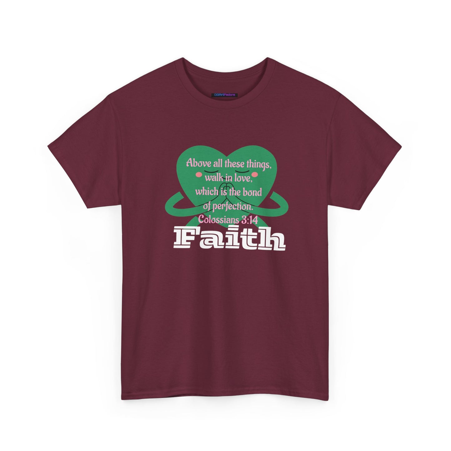 Unisex Heavy Cotton Tee -Faith, Colossians 3:14