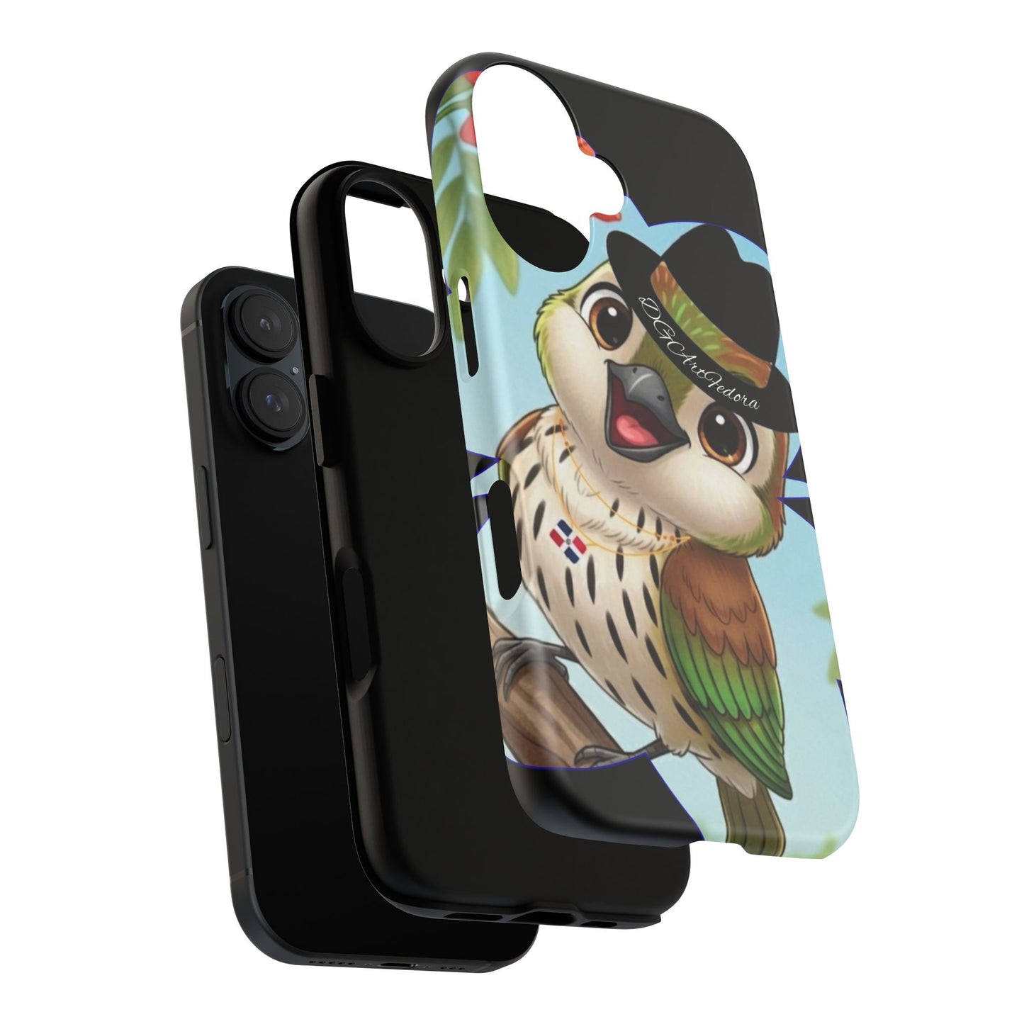 Tough Phone Case  Black- Matte & Glossy Options - Cigüita Design