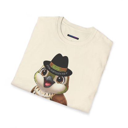 Unisex T-shirt Ciguita the Palmchat with Hat & Chain