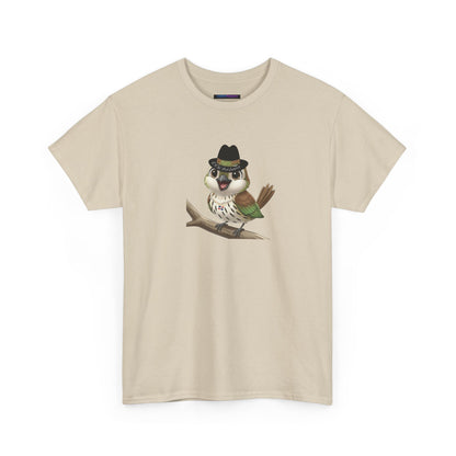 Unisex Heavy Cotton Tee Ciguita Chillin' on a Branch