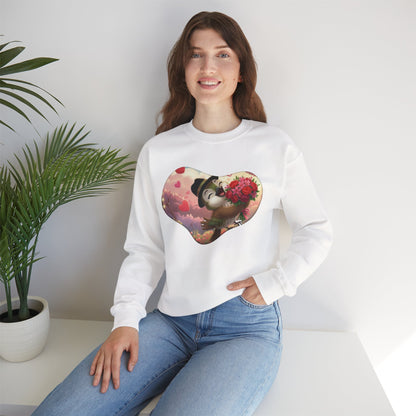 Unisex Heavy Blend Crewneck Sweatshirt San Valentin heart with ciguita.