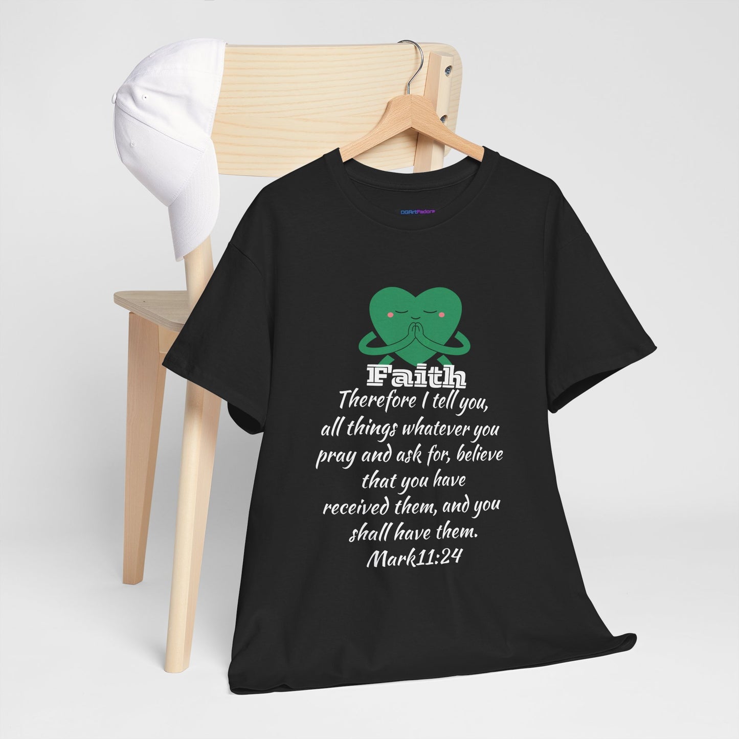 Unisex Heavy Cotton Tee - Faith Mark 11:24