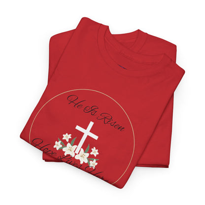 Unisex Heavy Cotton – He is Risen, Hope Lives Here