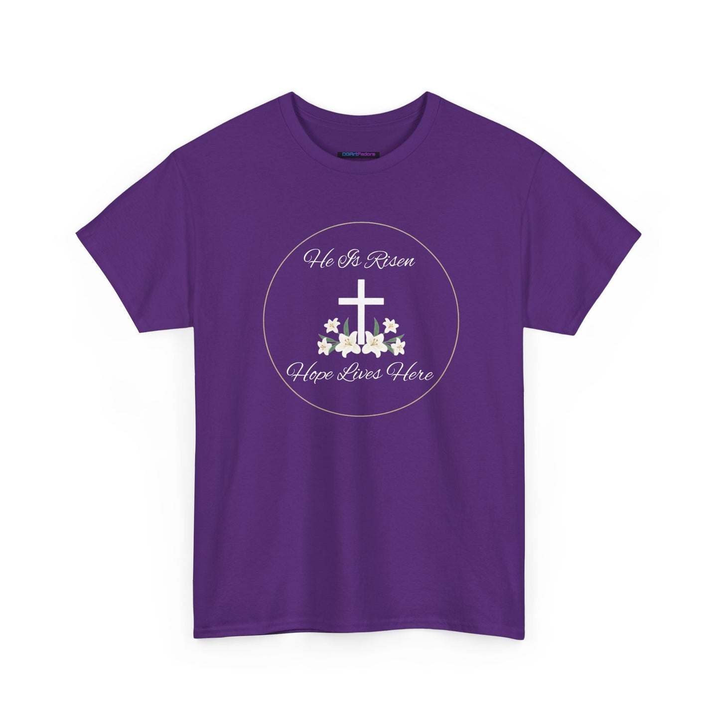 Unisex Heavy Cotton – He is Risen, Hope Lives Here