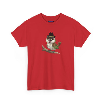 Unisex Heavy Cotton Tee Ciguita Chillin' on a Branch