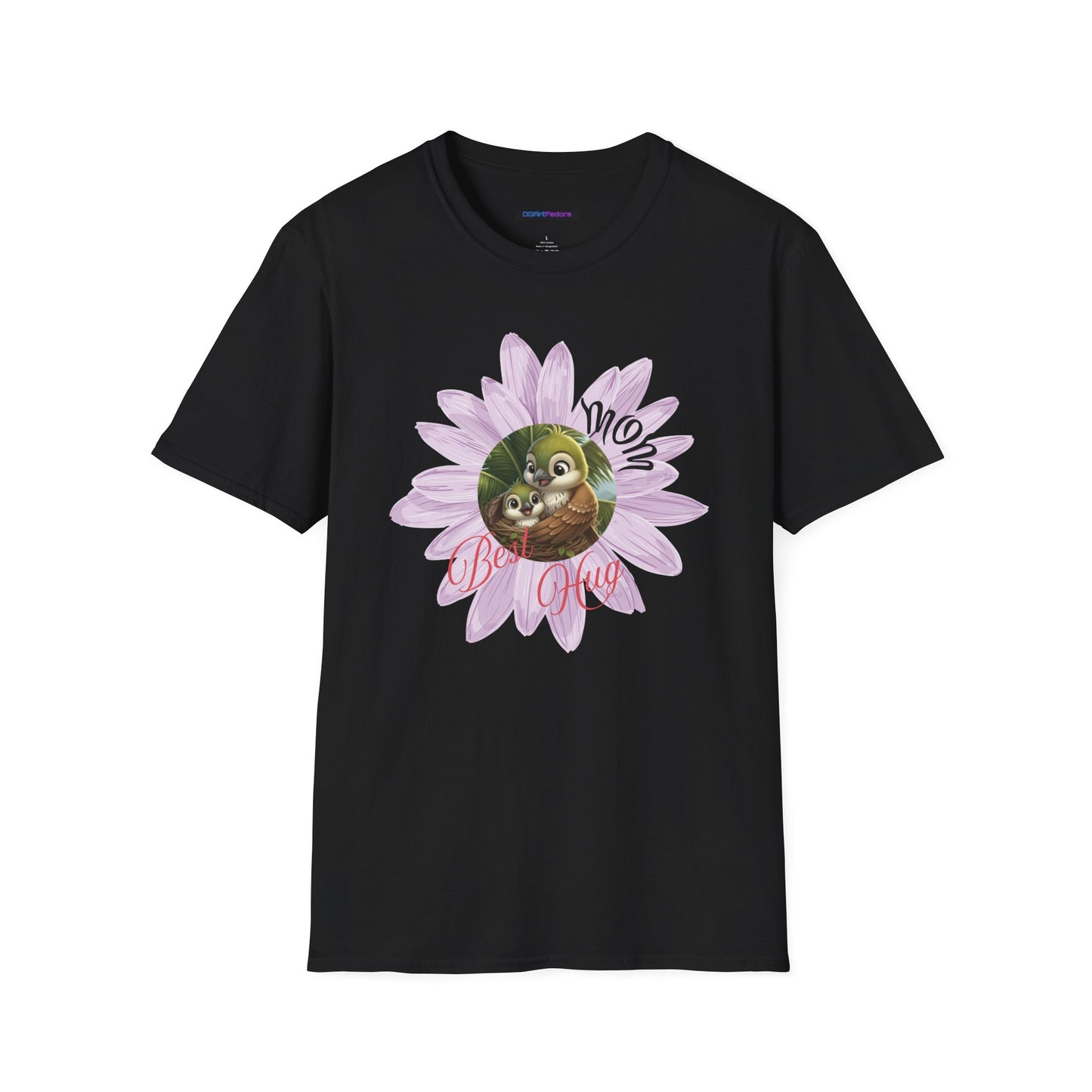 Cigüita Mother’s Embrace Flower Design - Softstyle T-Shirt
