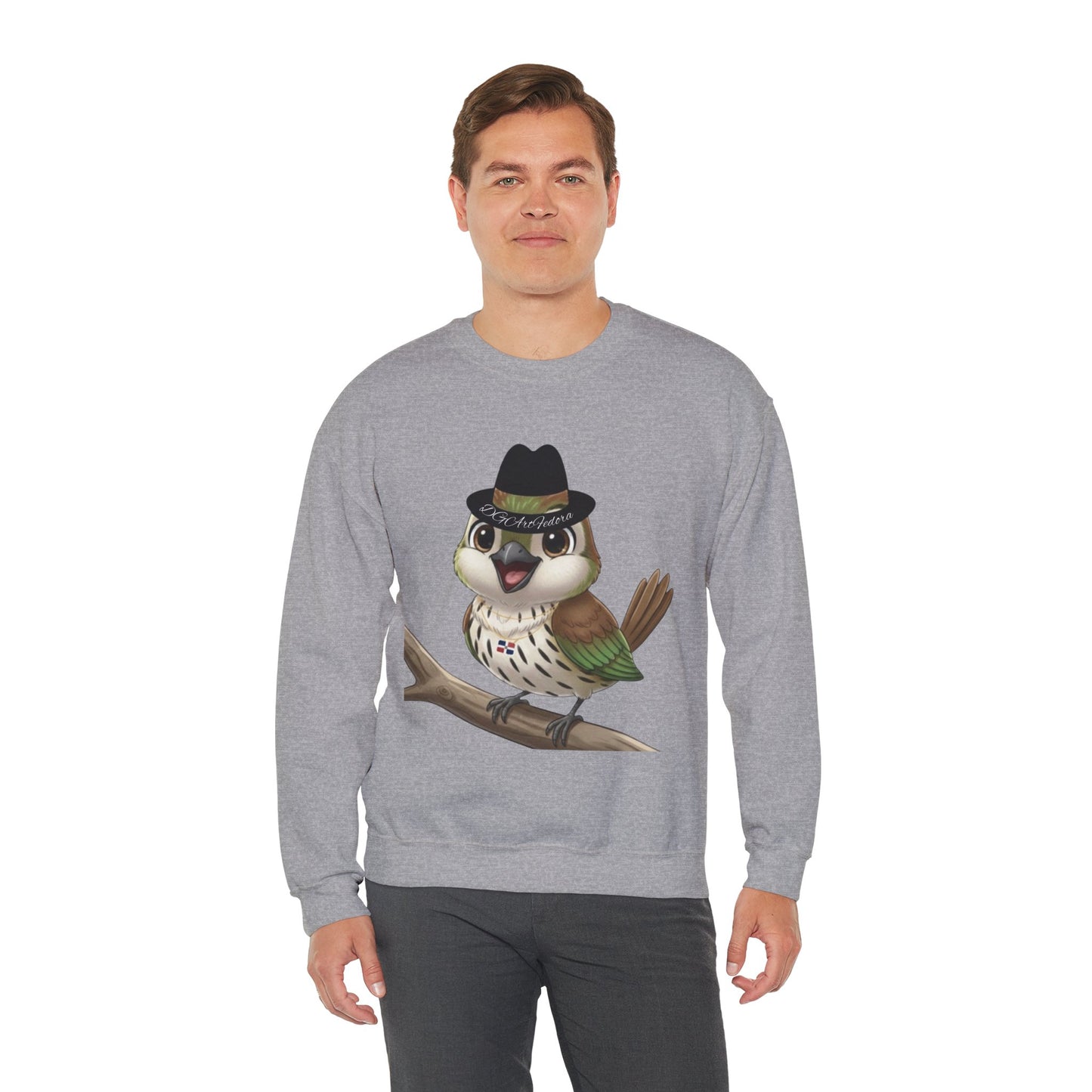 Unisex Heavy Blend Crewneck Sweatshirt Cigüita the Palmchat