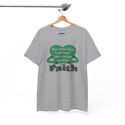 Unisex Heavy Cotton Tee -Faith, Colossians 3:14