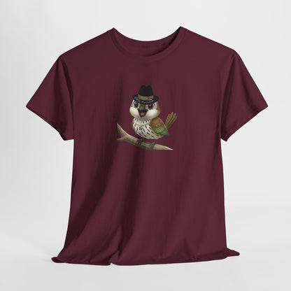 Unisex Heavy Cotton Tee Ciguita Chillin' on a Branch