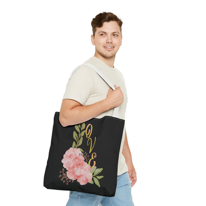 Floral “Love” Design - Tote Bag