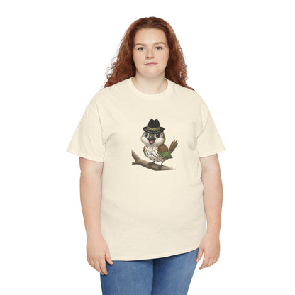 Unisex Heavy Cotton Tee Ciguita Chillin' on a Branch