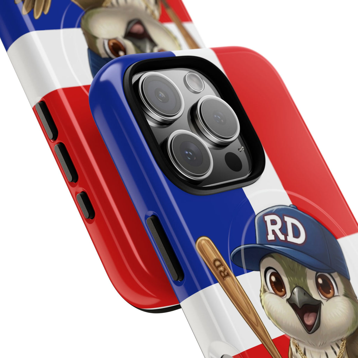 Dominican flag with Cigüa ready for baseball Tough Magnetic Iphone Cases