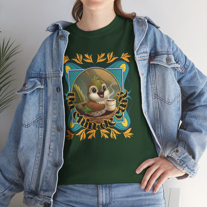 Unisex Heavy Cotton Tee - Un Chin de Café