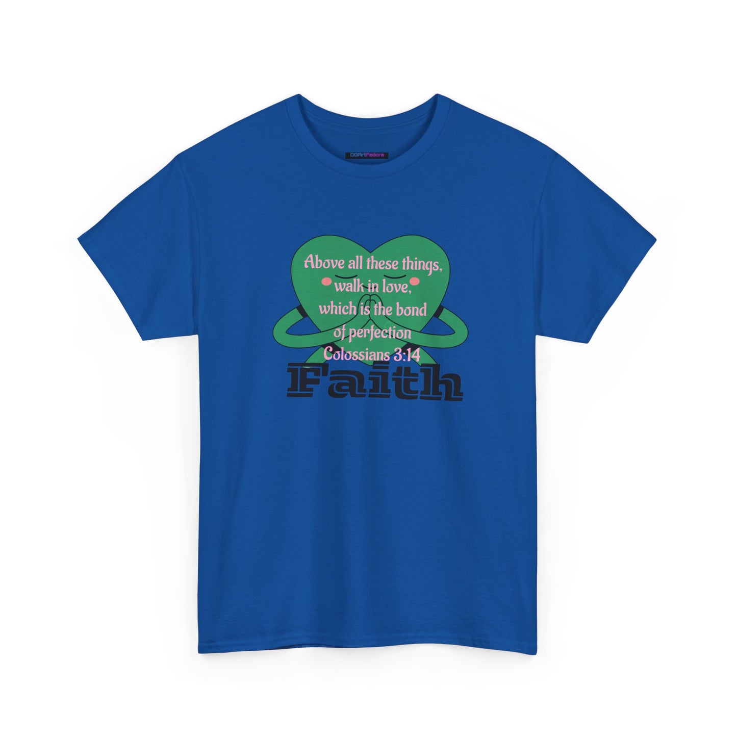 Unisex Heavy Cotton Tee -Faith, Colossians 3:14
