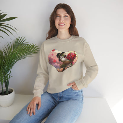 Unisex Heavy Blend Crewneck Sweatshirt San Valentin heart with ciguita.