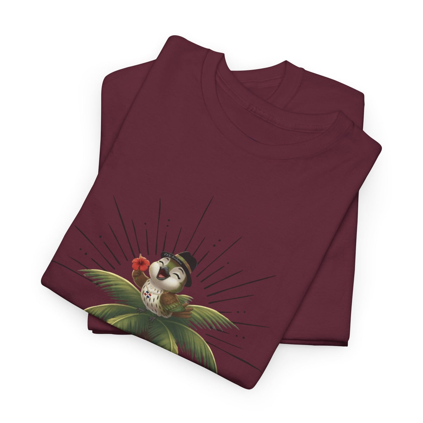 Unisex Heavy Cotton Tee Ciguita Tropical Sunrise