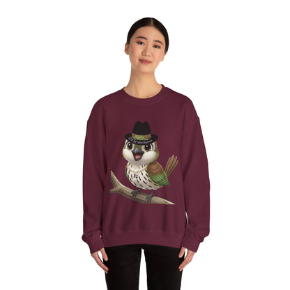 Unisex Heavy Blend Crewneck Sweatshirt Cigüita the Palmchat