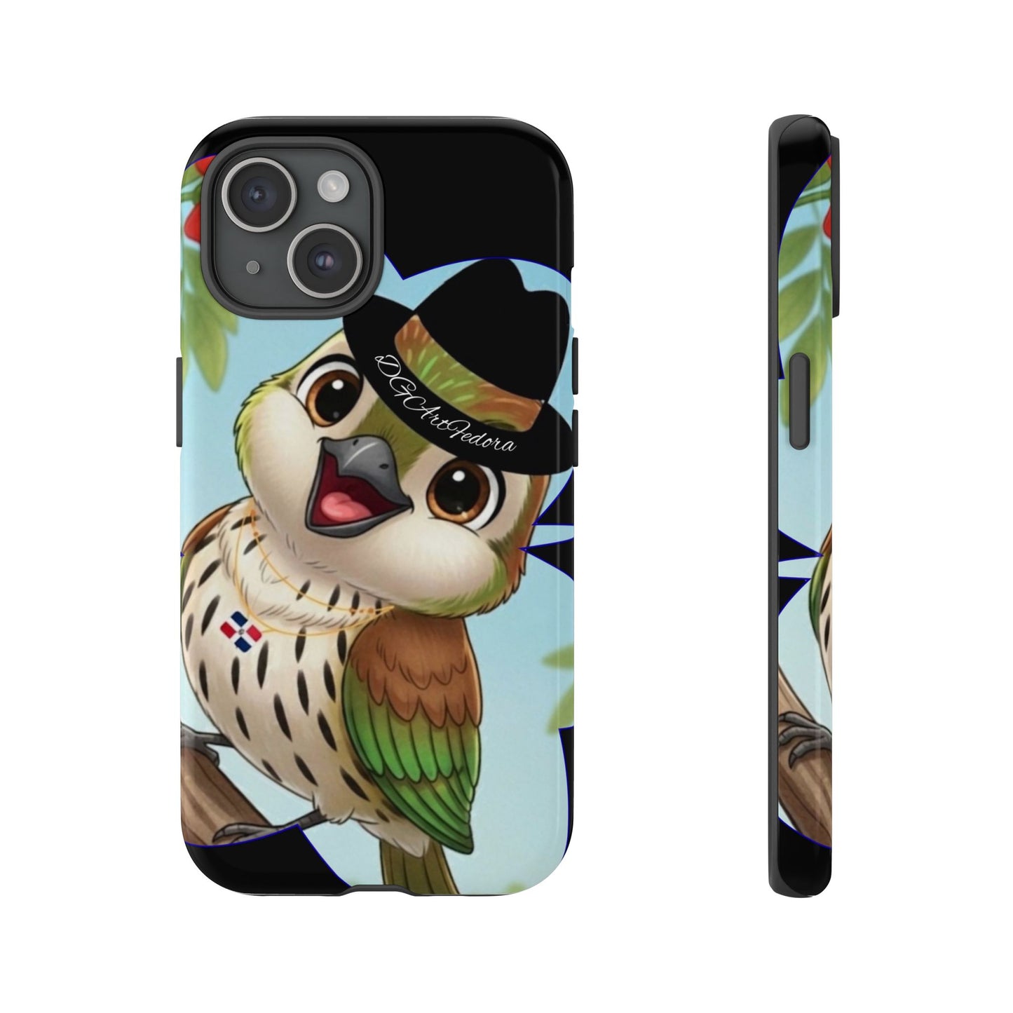 Tough Phone Case  Black- Matte & Glossy Options - Cigüita Design