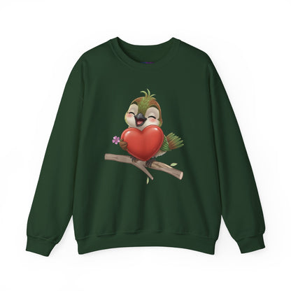 Unisex Heavy Blend Crewneck Sweatshirt Ciguita Hugging a Heart