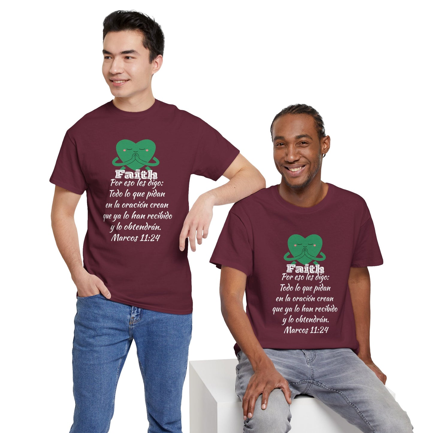 Unisex Heavy Cotton Tee - Fe Marcos 11:24