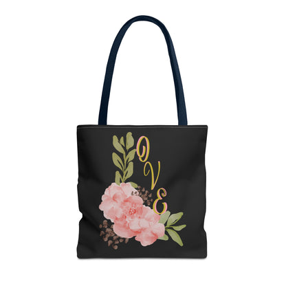 Floral “Love” Design - Tote Bag
