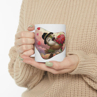 Ceramic Mug, (11oz, 15oz) Ciguita Heart and Quote