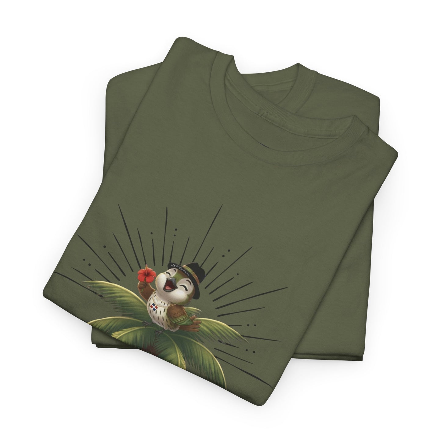 Unisex Heavy Cotton Tee Ciguita Tropical Sunrise