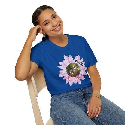 Cigüita Mother’s Embrace Flower Design - Softstyle T-Shirt