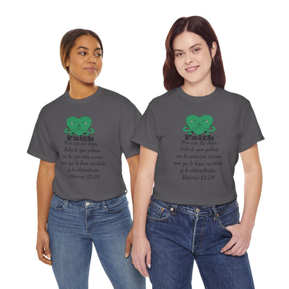 Unisex Heavy Cotton Tee - Fe Marcos 11:24