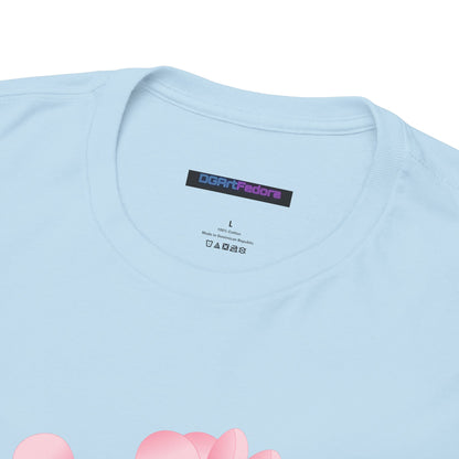 Stylish Mom Lettering with Pink Flowers - Heavy Cotton Tee