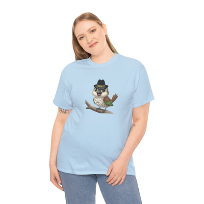 Unisex Heavy Cotton Tee Ciguita Chillin' on a Branch