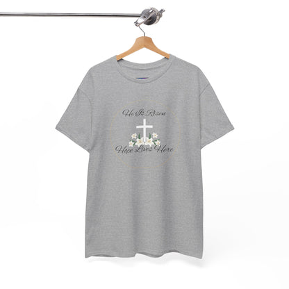 Unisex Heavy Cotton – He is Risen, Hope Lives Here