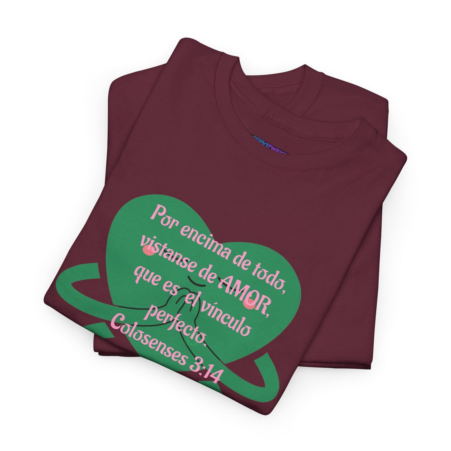 Unisex Heavy Cotton Tee - Fe (Faith), Colosenses 3:14