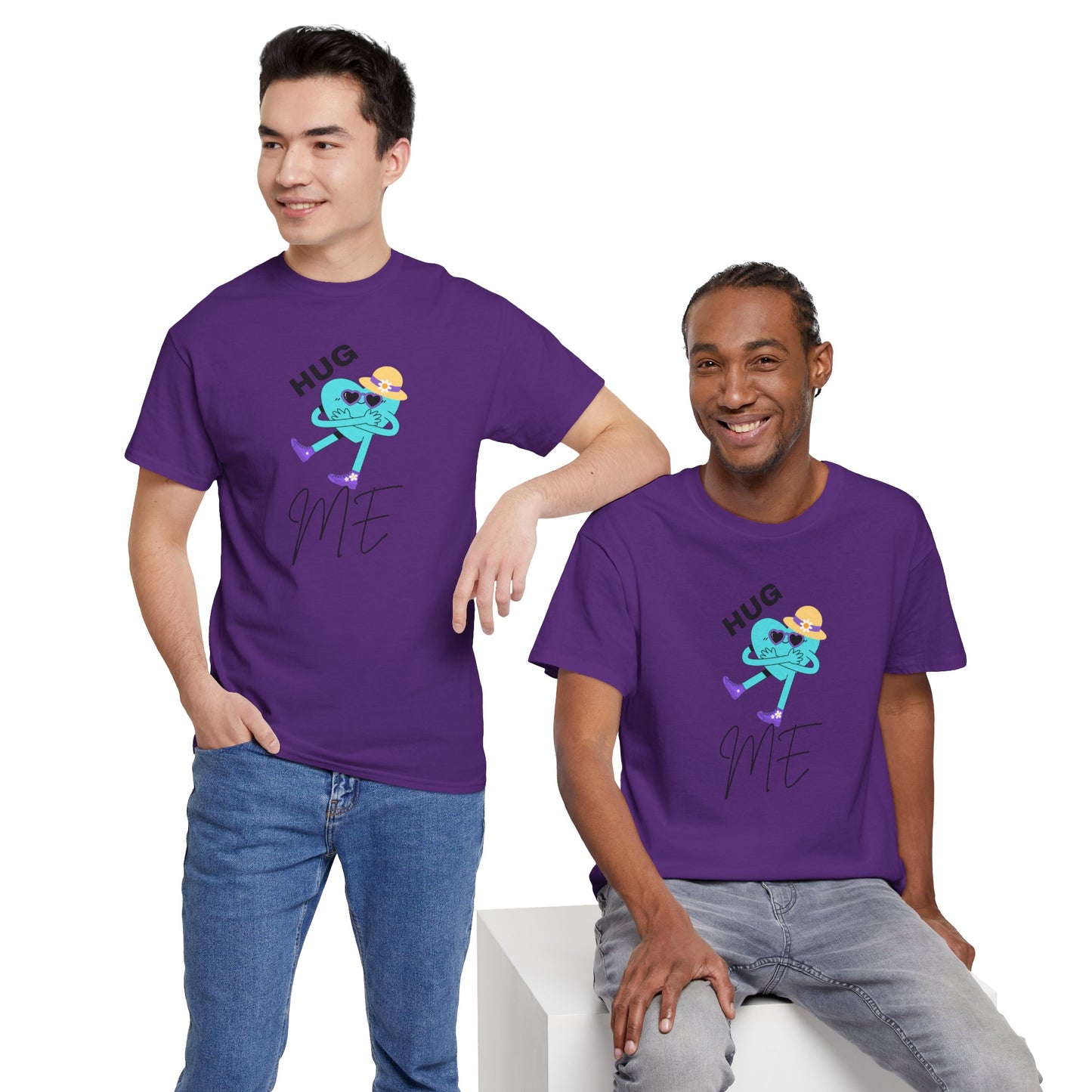 Unisex Heavy Cotton Tee HUG ME GIRL