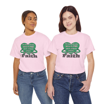 Unisex Heavy Cotton Tee - Fe (Faith), Colosenses 3:14