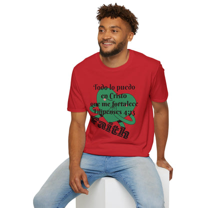 Unisex Softstyle T-Shirt - Filipenses 4:13 Todo lo Puedo en Cristo