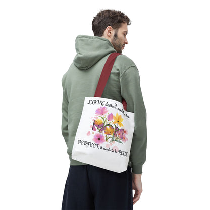 Love Is Real Inspirational Carryall Tote Bag