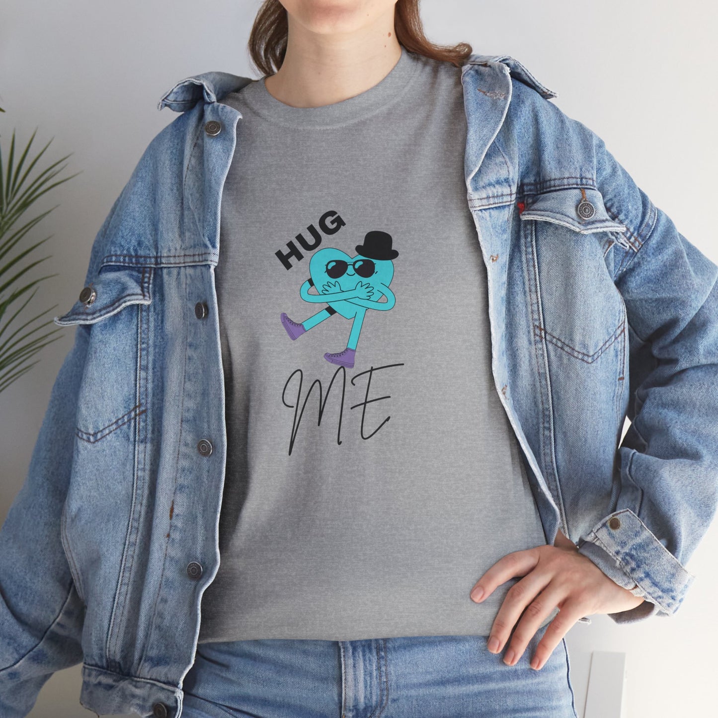 Unisex Heavy Cotton Tee HUG ME BOY