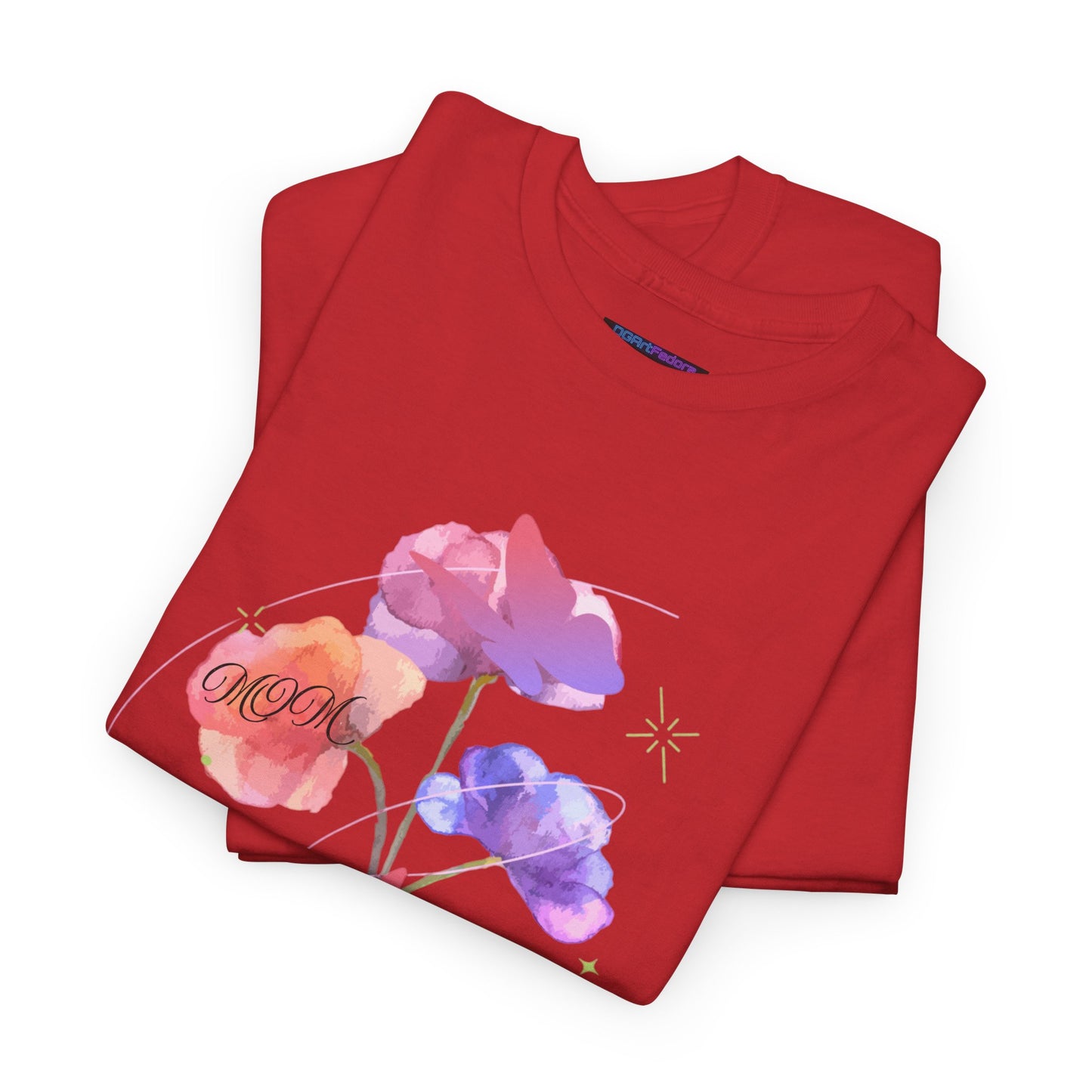 Dreamy Watercolor Flowers & Butterfly - Heavy Cotton Tee