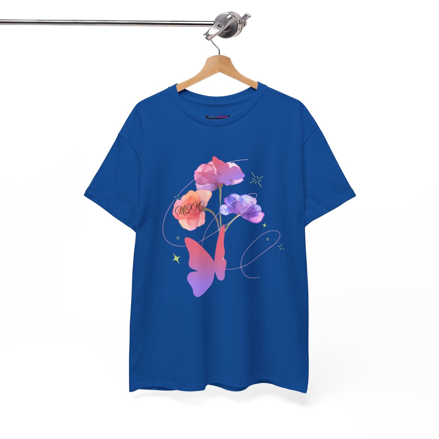 Dreamy Watercolor Flowers & Butterfly - Heavy Cotton Tee