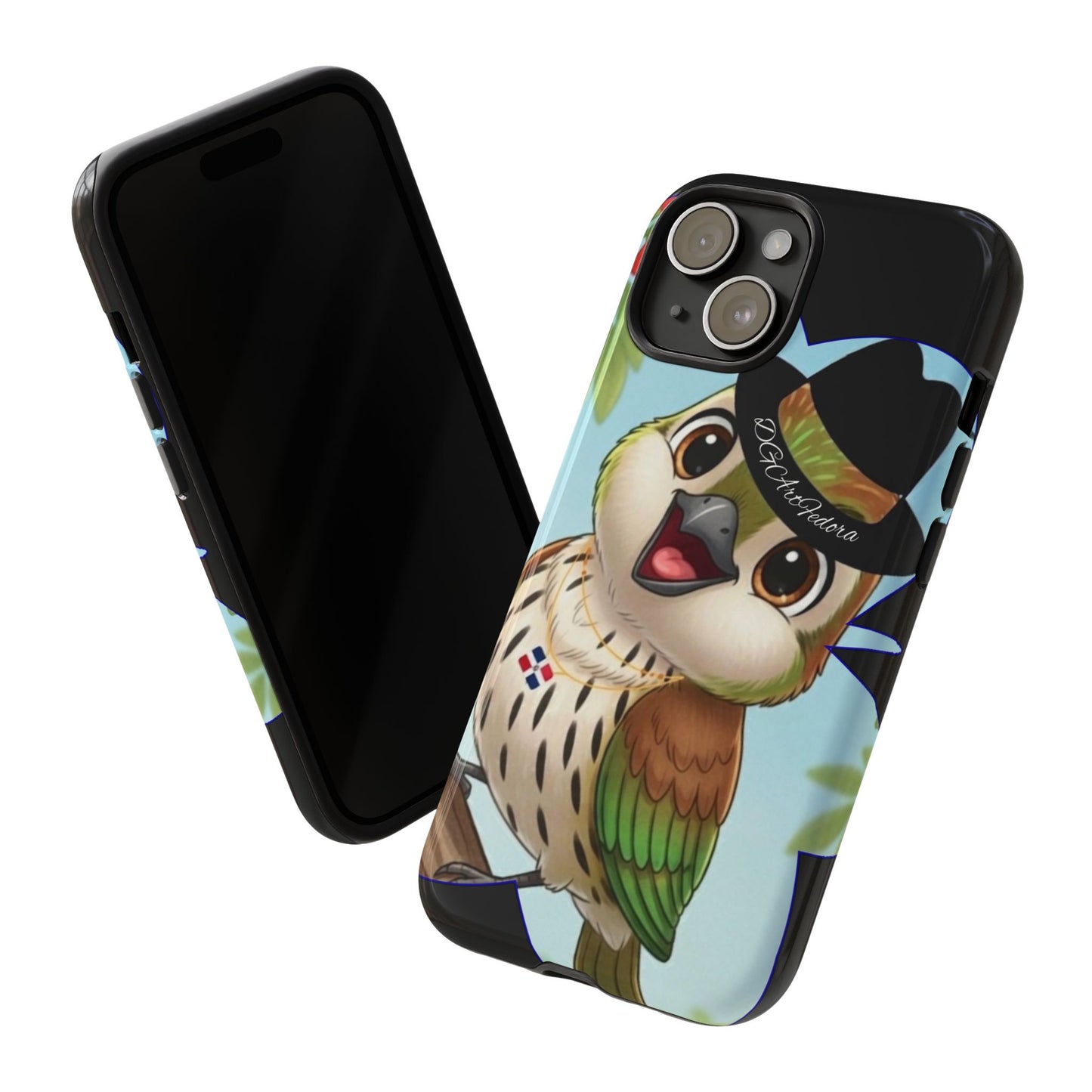 Tough Phone Case  Black- Matte & Glossy Options - Cigüita Design