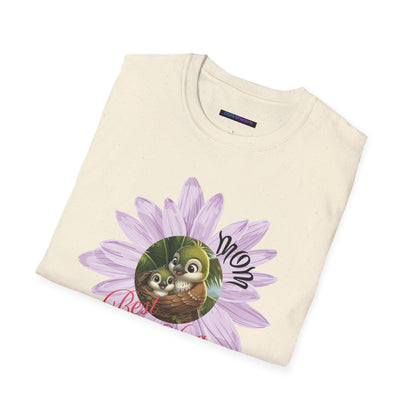 Cigüita Mother’s Embrace Flower Design - Softstyle T-Shirt