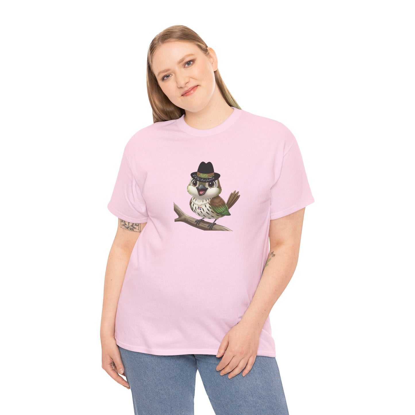 Unisex Heavy Cotton Tee Ciguita Chillin' on a Branch