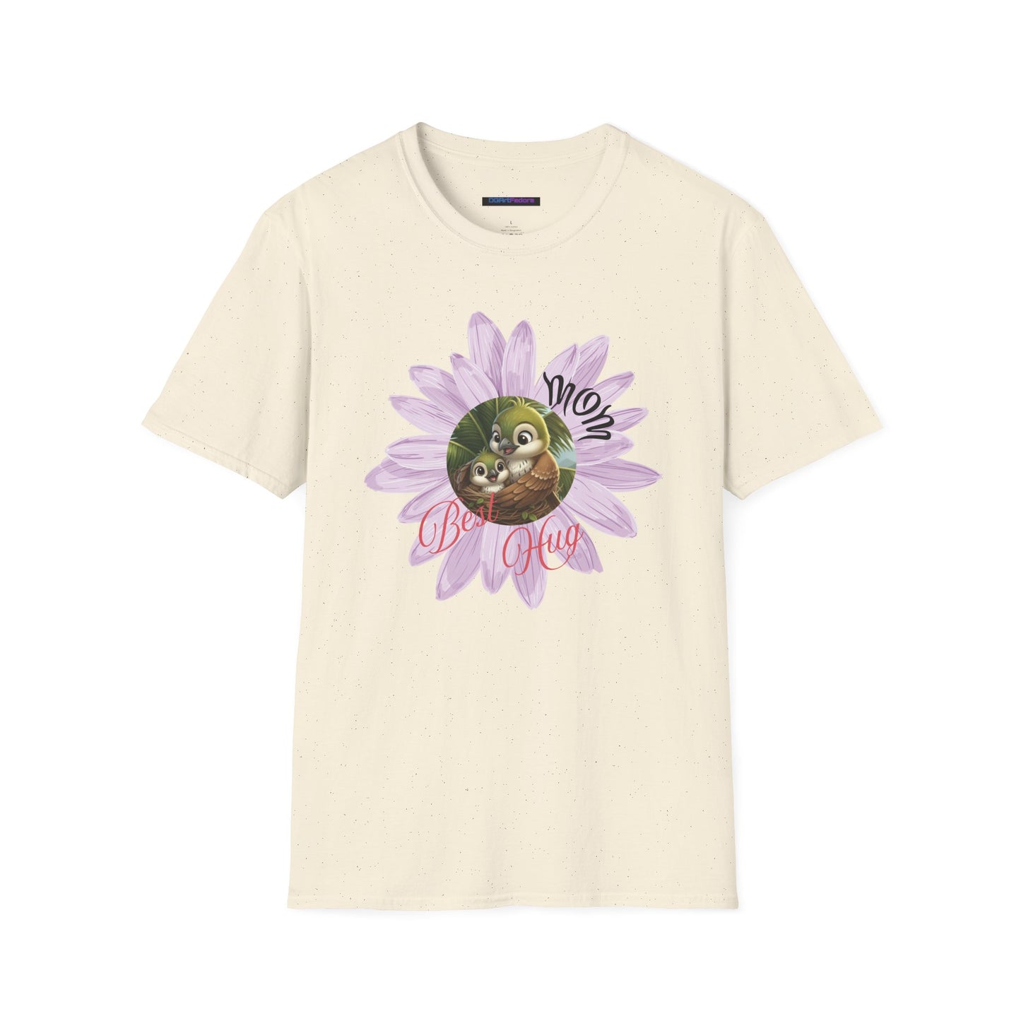 Cigüita Mother’s Embrace Flower Design - Softstyle T-Shirt