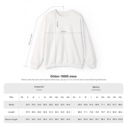 Unisex Heavy Blend Crewneck Sweatshirt Ciguita Hugging a Heart