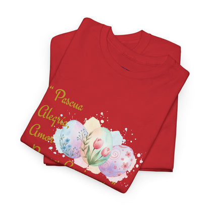 Unisex Heavy Cotton Tee - Easter, Joy, Love, & New Beginnings (Spanish Version)
