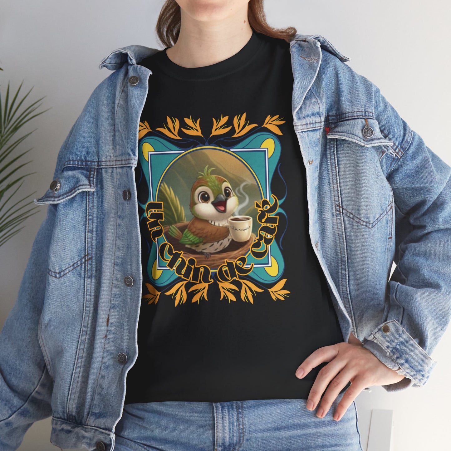 Unisex Heavy Cotton Tee - Un Chin de Café