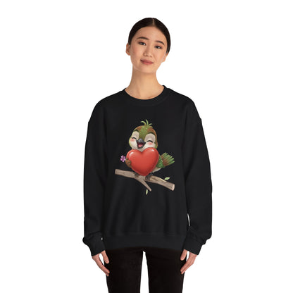 Unisex Heavy Blend Crewneck Sweatshirt Ciguita Hugging a Heart