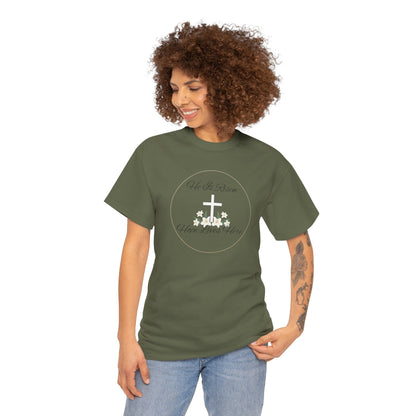 Unisex Heavy Cotton – He is Risen, Hope Lives Here