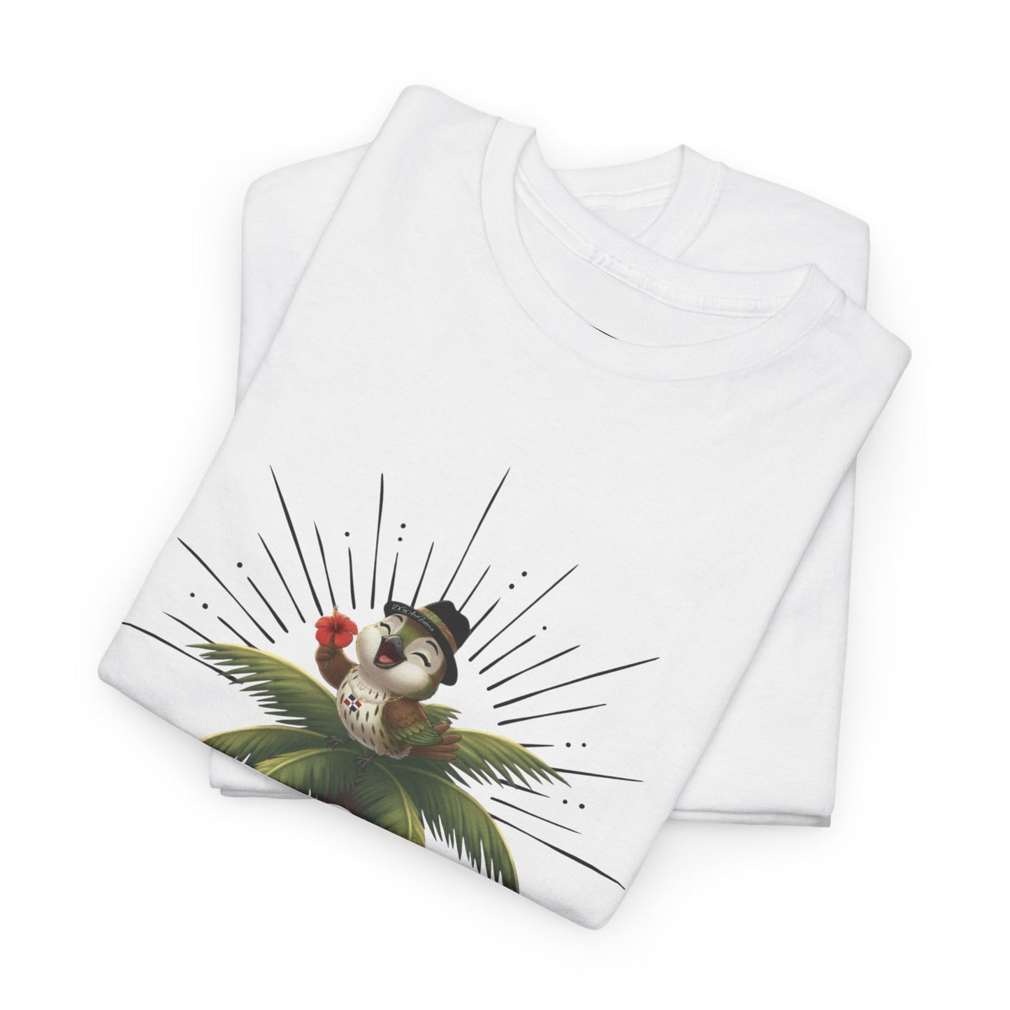 Unisex Heavy Cotton Tee Ciguita Tropical Sunrise